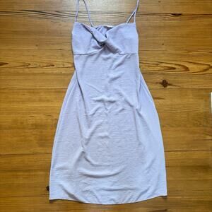 See You Monday light purple sleeveless midi slip dress‎ SIZE L